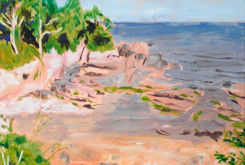 Küstenlandschaften in Acryl